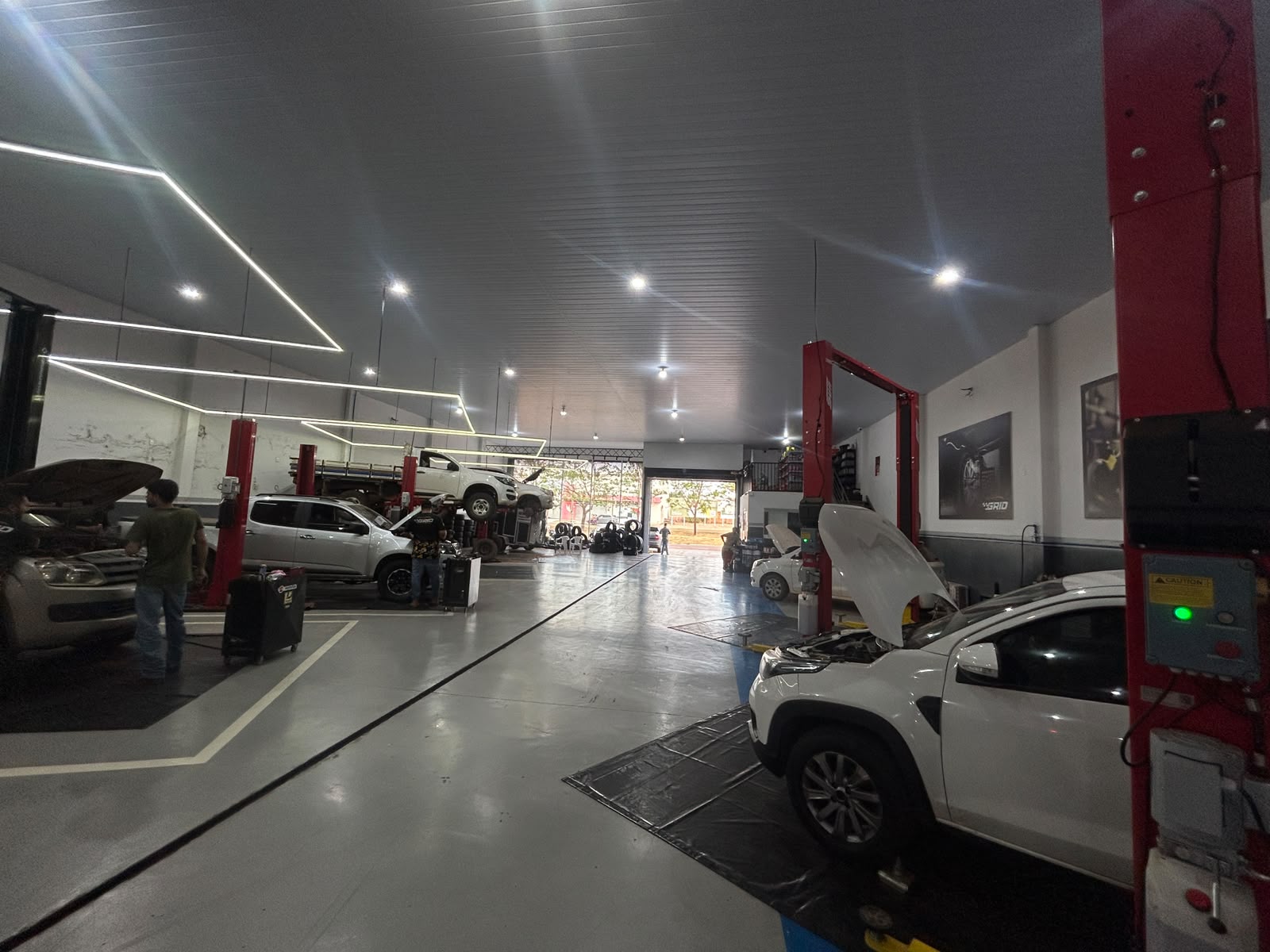 Área de serviço da GRID Auto Center